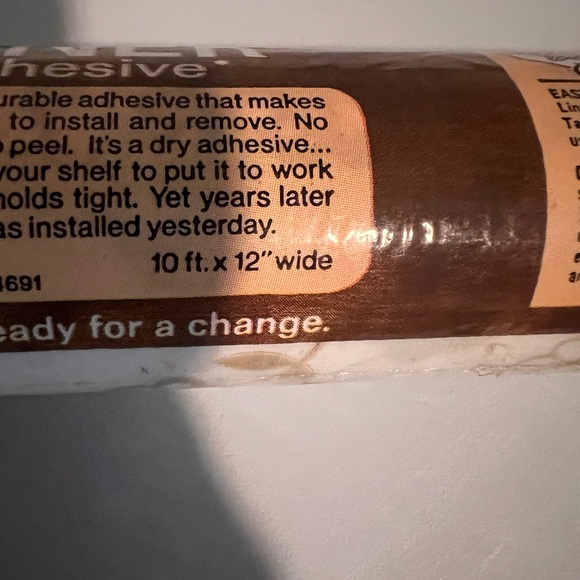 Rubbermaid Shelf Liner  NEW Vintage 1978 Item 1607 10ft x 12" - Almond - Picture 4 of 5